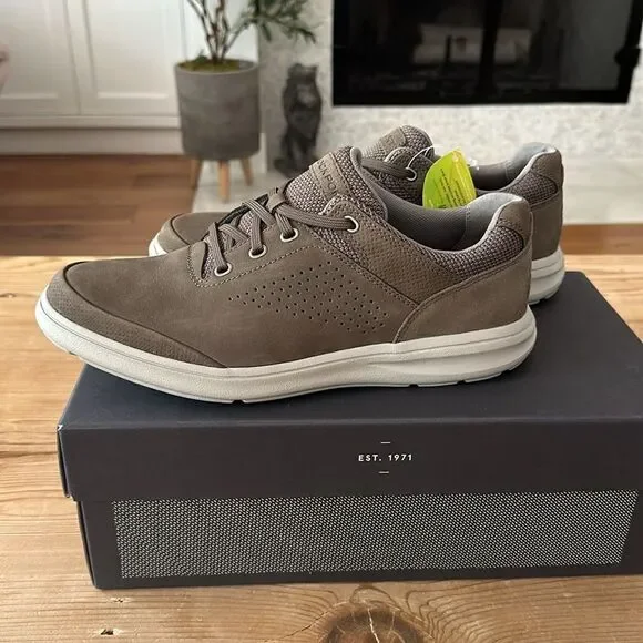 ROCKPORT ZADEN UBAL OX NEW IN BOX MENS SIZE 8.5 OLIVE COLOR - Picture 6 of 11